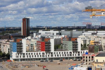 Студенческие общежития HOAS на улице Välimerenkatu, Хельсинки. Фото: MKFI / Wikimedia Commons, public domain