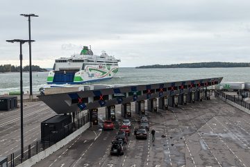 Паром Tallink Megastar у Западного терминала в Хельсинки. Фото: AleWi / Wikimedia Commons, CC BY-SA 4.0